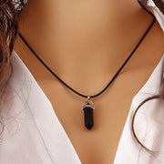 Hexagon natural stone necklace – Jewelry Gift Ideas — 12