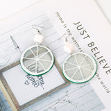 Fashion Creative Fruit Lemon Slice Acrylic Earrings – Stylish Gifts — 5