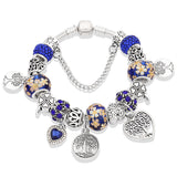 Painted leaf flower bracelet – Jewelry Gift Ideas — 10