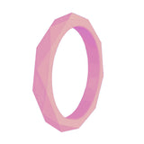 Geometric 3mm diamond pattern female tail ring – Gifts for Her — 6
