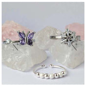 Rotatable Zircon Butterfly Ring For Women – Gifts for Her — 13