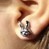 Vintage Old Cute Cross Rabbit Creative Earrings – Gifts for Pet Lovers — 2