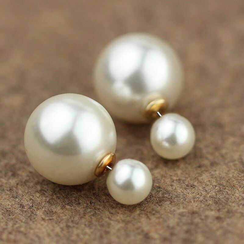 Stylish Pearl Earrings In Large And Small Pairs – Thoughtful Gifts — 1