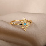 Crown Green Double Layer Hollow Ring – Unique Gift Ideas — 8