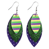 Multi-Layer Stitching Leather Earrings – Everyday Gifts — 4