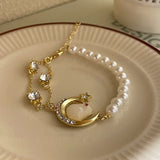 Women's Fashion Temperament Pearl Heart Bracelet – Jewelry Gift Ideas — 14