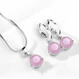 Water Drop Necklace Earring Set – Jewelry Gift Ideas — 2