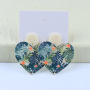 Women's Vintage Color Clash Embossed Acrylic Earrings – Gifts for Her — 12