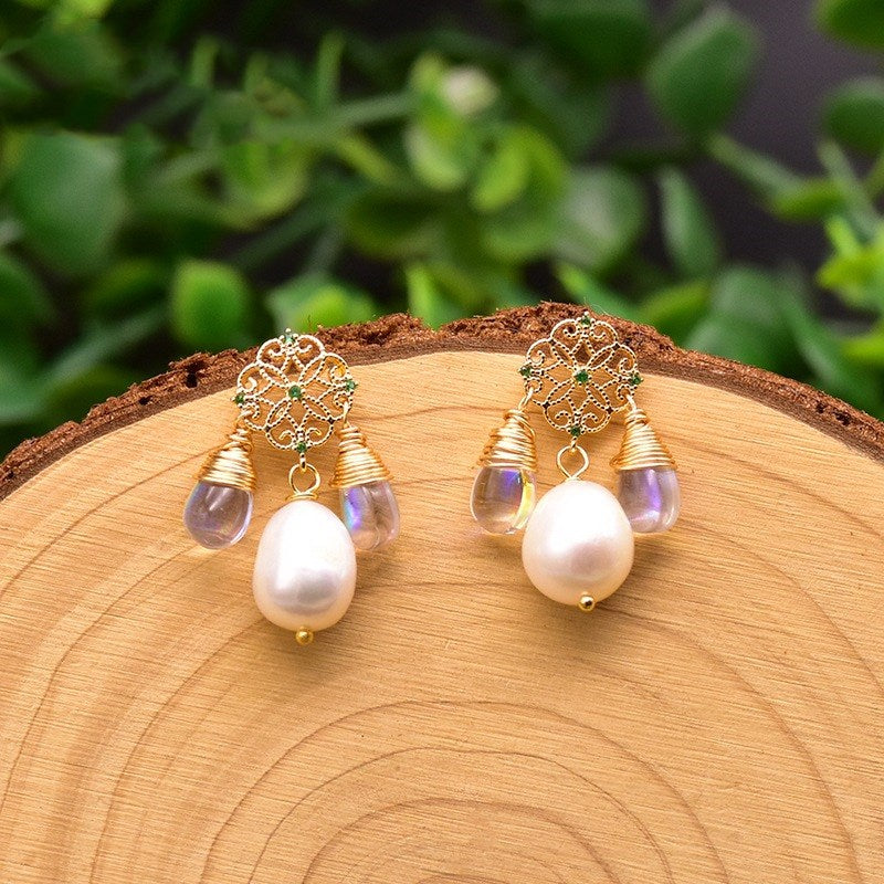 Original Natural Baroque Edison Pearl Earrings – Surprise Gifts — 1