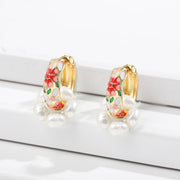 Alloy Printed Handmade Earrings Women's Creative – Gifts for Her — 3
