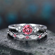 2pcs Colored Diamond Rings Rhinestones Ring – Surprise Gifts — 6