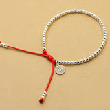 S925 sterling silver red rope bracelet – Jewelry Gift Ideas — 7