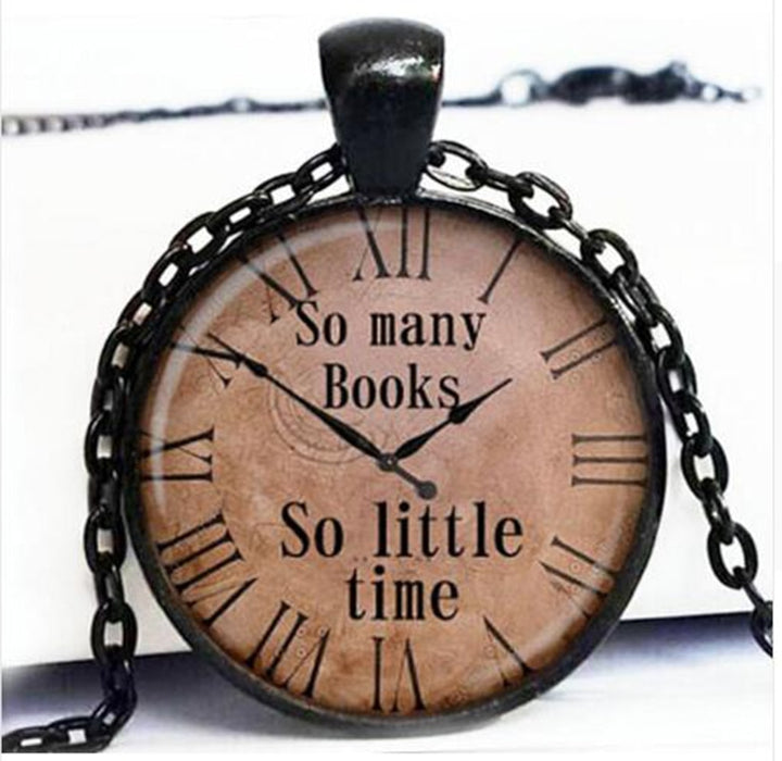 Retro clock pendant necklace – Jewelry Gift Ideas — 1