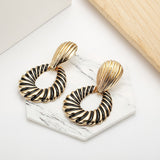 Women's New Retro Color Crystal Square Earrings – Gifts for Her — 2