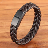 Leather Rope Hand Woven Bracelet Neutral – Jewelry Gift Ideas — 4