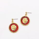 Women's Alloy Dripping Lion Head Earrings – Gifts for Her — 10