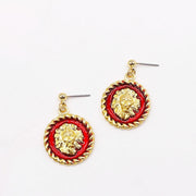 Women's Alloy Dripping Lion Head Earrings – Gifts for Her — 10
