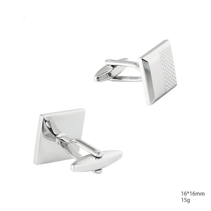 Metal Cufflinks Men's Simple French Shirt Cuff Button – Gifts for Him — 1