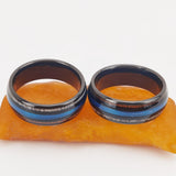Polished Electric Black Inlaid Deerhorn Ring – Useful Gifts — 5