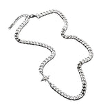 Asterism Stitching Cuban Link Chain Titanium – Jewelry Gift Ideas — 3