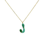 Brass Epoxy Capsule 26 Letter Necklace For Women – Jewelry Gift Ideas — 9