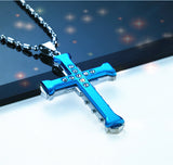 Men's Crystal Cross Pendant – Jewelry Gift Ideas — 11