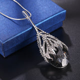 Waterdrop Shaped Big Pendant Necklace – Jewelry Gift Ideas — 5