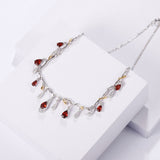 S925 Silver Natural Topaz Necklace – Jewelry Gift Ideas — 4
