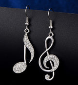 Elegant temperament with diamond notes Earrings – Small Gift Ideas — 5