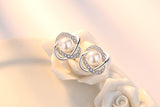 Shell Pearl Twist Earrings – Thoughtful Gifts — 4