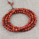 Natural Wood Bracelet 108 Buddha Beads Necklace – Jewelry Gift Ideas — 7