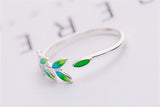 Beautiful Epoxy Olive Branch Leaf Ring – Meaningful Gifts — 7