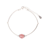 Bracelet Female Pink Crystal Transfer Beads – Jewelry Gift Ideas — 3