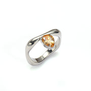 Inlaid Drop-shaped Zircon Irregular Titanium – Special Occasion Gifts — 7