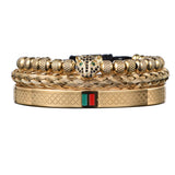 Micro Inlaid Leopard Head Bracelet Set – Jewelry Gift Ideas — 13