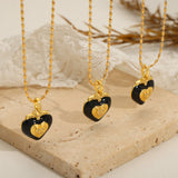 Colored Enamel Glaze Love Diamond Pendant – Jewelry Gift Ideas — 13