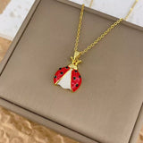 Women's Creative Cartoon Beetle Necklace Ladybug – Jewelry Gift Ideas — 2