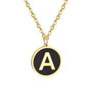 Golden English alphabet pendant – Jewelry Gift Ideas — 1