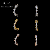 Copper Inlaid Zircon Nose Ring Earrings – Stylish Gifts — 11