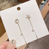 Fashion Shell Starfish Asymmetric Pearl Earrings – Stylish Gifts — 2