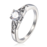 Simple Four-claw Diamond Two Sides Hollow Air Quality – Gifts for Her — 1