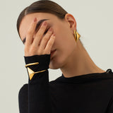 18K Gold Stainless Steel Triangle Coil Bracelet – Jewelry Gift Ideas — 7
