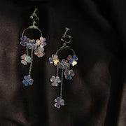 Fourleaf Grass Flower Ring Tassel Earrings – Stylish Gifts — 4