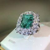 Vintage Emerald Ring Colored Gems – Meaningful Gifts — 3