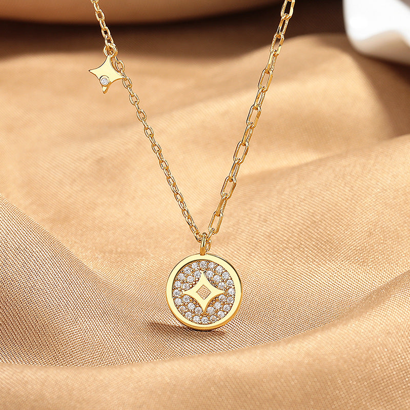 High-grade New Chinese Style Copper Coin Necklace – Jewelry Gift Ideas — 1