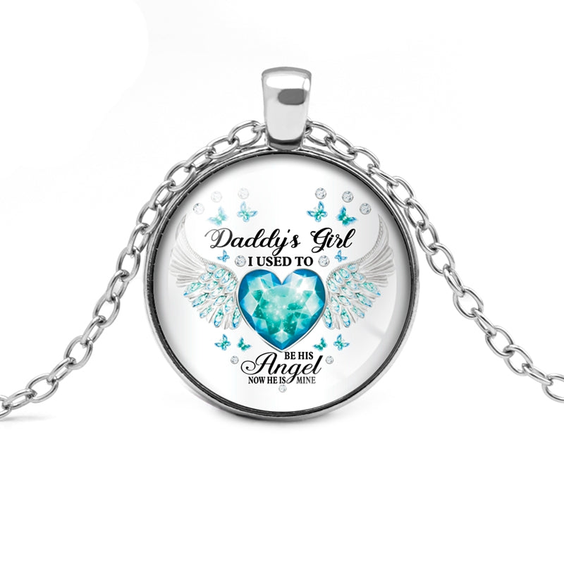 12 Colors Birthstone Angel Wings Necklace Daddy's – Jewelry Gift Ideas — 5