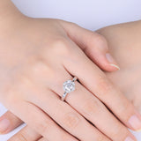 S925 Sterling Silver Ring Women's Broken Diamond – Gifts for Her — 5