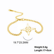 Women's Double Hole Pendant Stainless Steel – Jewelry Gift Ideas — 4