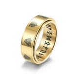 Nordic Viking Text Rotating Stainless Steel Ring – Birthday Gifts — 6