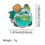 Frog Brooch Cartoon Golden M Badge Clothing – Stylish Gifts — 6